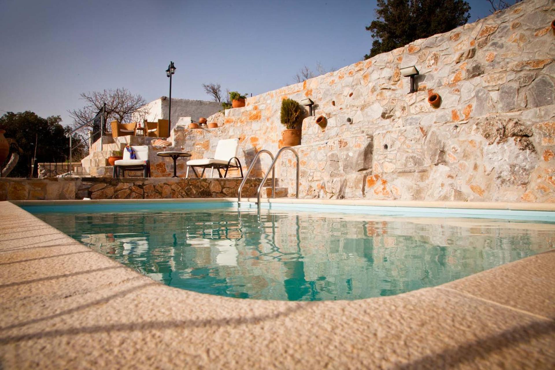 Stone Built Villa Galatia, Poolside & Perfect View Karés Zewnętrze zdjęcie